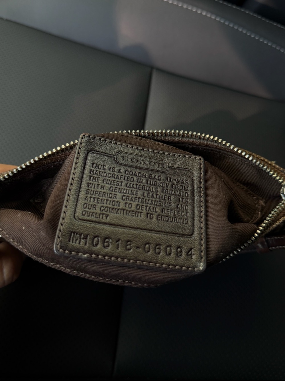 Vintage Coach Brown Signature Soho Mini Baguette Shoulder Bag - Picture 5 of 14